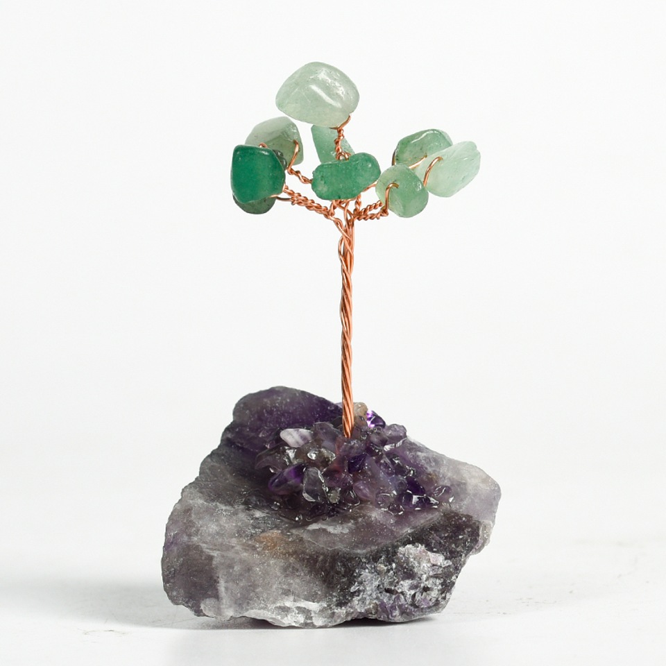 Get Rich,Healing Crystal,Lucky Crystal,Confidence,Natural crystal stone base crystal tree ornaments